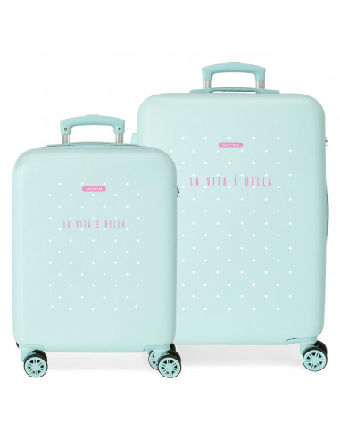 3751421 ABS LUGGAGE SET 2/ 55-65CM 4W. MOVOM LA VITA E BELLA